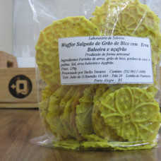 Waffer salgado de Grão de Bico com Erva Baleeira e Açafrão Orgânico 150g